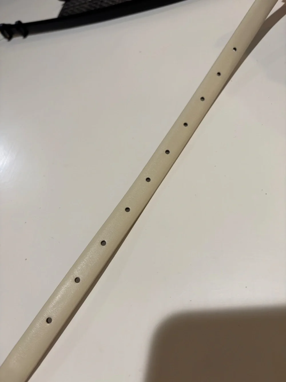 NEW LilySilk Clasp Leather Skinny Belt